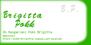 brigitta pokk business card